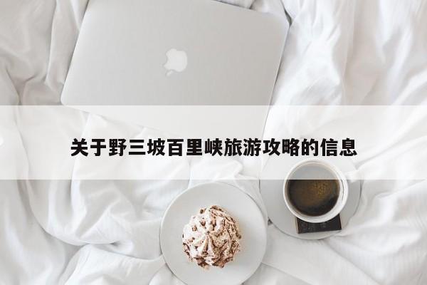 关于野三坡百里峡旅游攻略的信息  第1张